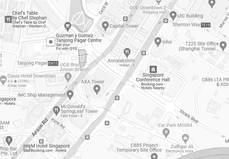 DHI, Hong Kong on a Google map